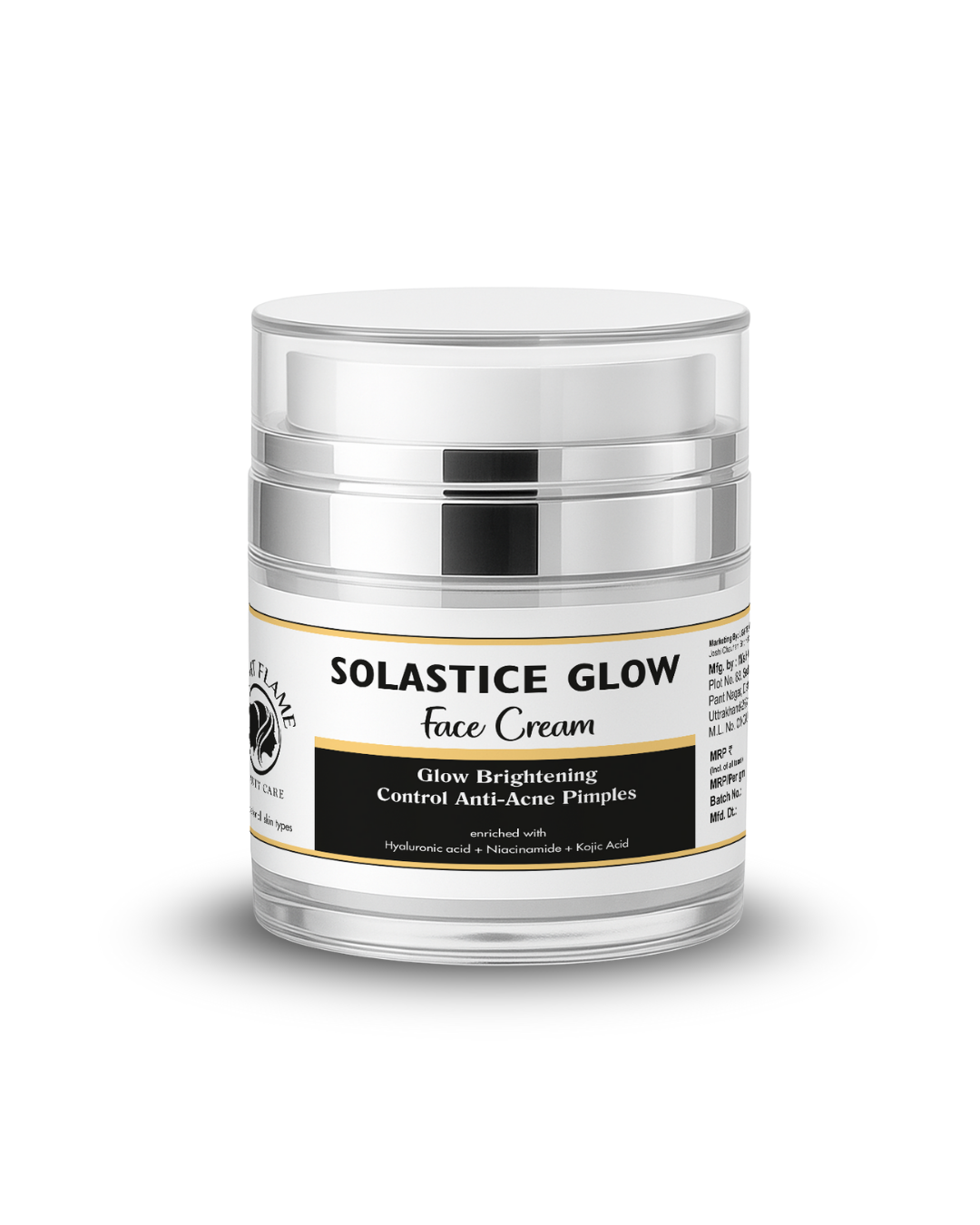 Solastice Glow Face Cream – Glow Brightening & Anti-Acne Moisturizer | Light Flame Beauty Care