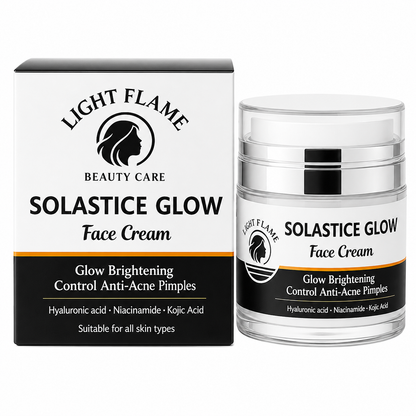Solastice Glow Face Cream – Glow Brightening & Anti-Acne Moisturizer | Light Flame Beauty Care