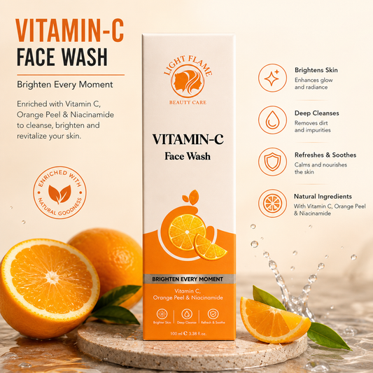 Light Flame Vitamin C Face Wash – Brightening & Deep Cleansing Face Wash