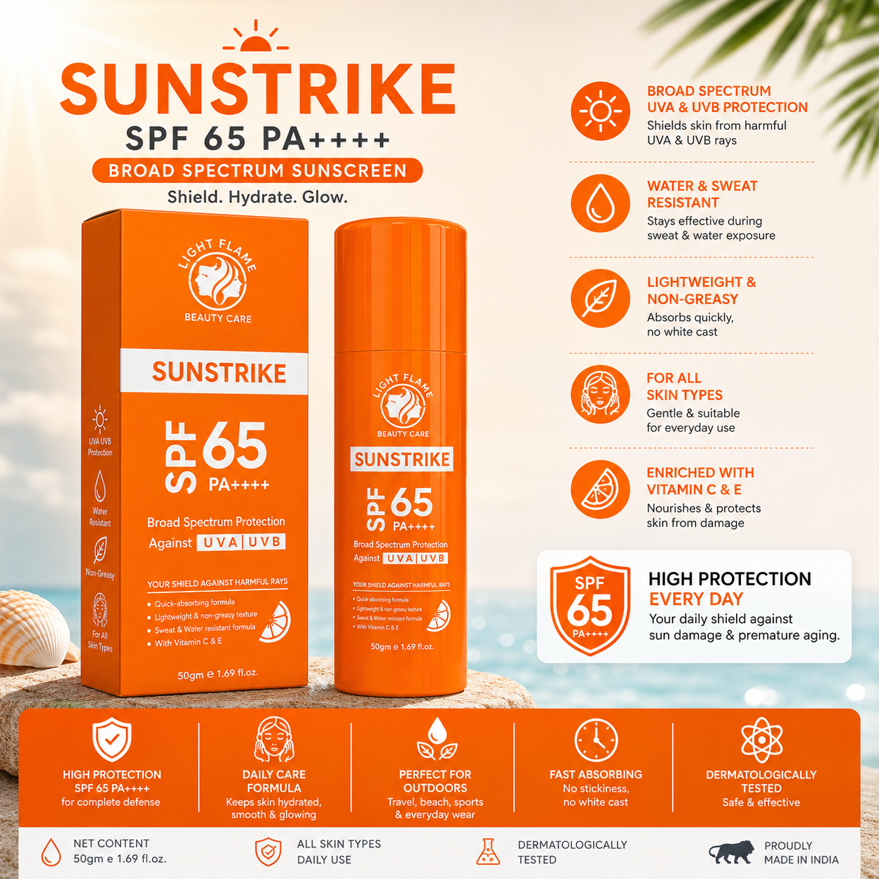LIGHT FLAME SUNSTRIKE SPF 65 PA++++