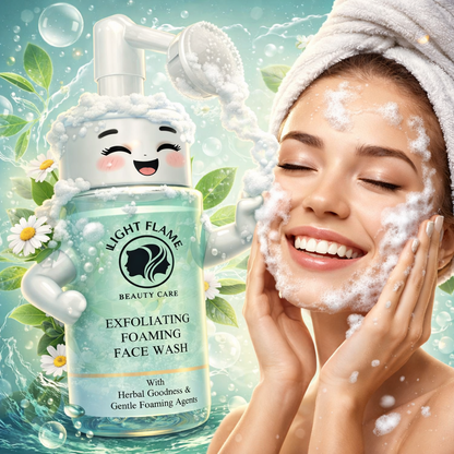 EXFOLIATING FOAMING FACE WASH