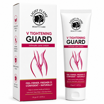 Light Flame V Tightening Guard Intimate Care Cream – pH Balanced Feminine Wellness & Hygiene Cream (50g)