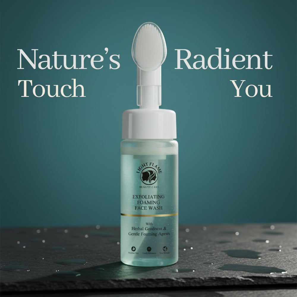 EXFOLIATING FOAMING FACE WASH – Light Flame Beauty