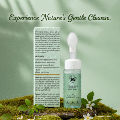 EXFOLIATING FOAMING FACE WASH