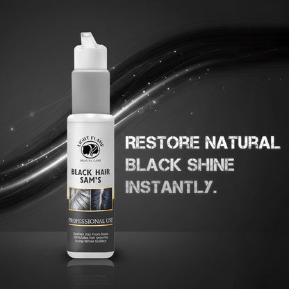 Black Hair Sam’s – Reverse Grey Hair in 90 Days | Natural Hair Darkening Solution by Light Flame Beauty Care