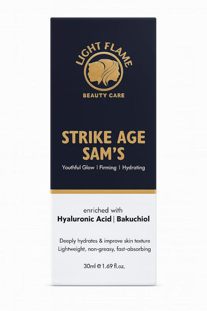 LIGHT FLAME Strike Age Sam’s Face Serum for Youthful Glow
