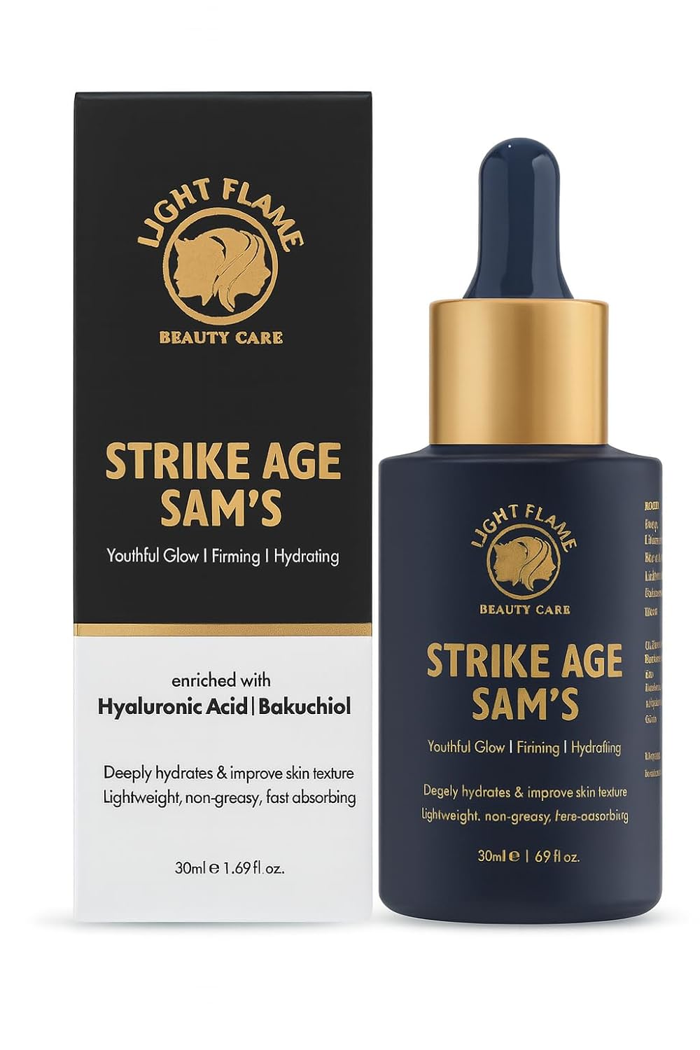 LIGHT FLAME Strike Age Sam’s Face Serum for Youthful Glow