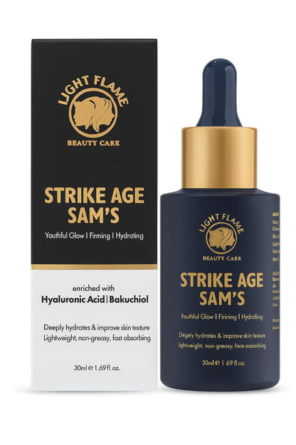 LIGHT FLAME Strike Age Sam’s Face Serum for Youthful Glow