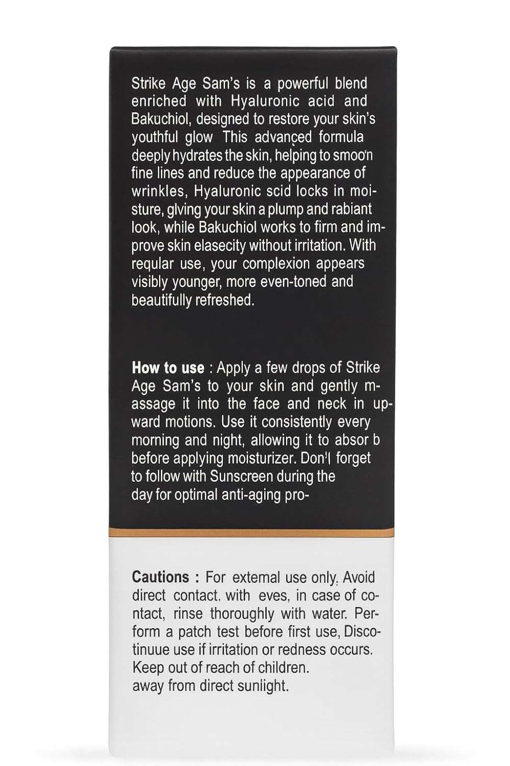 LIGHT FLAME Strike Age Sam’s Face Serum for Youthful Glow