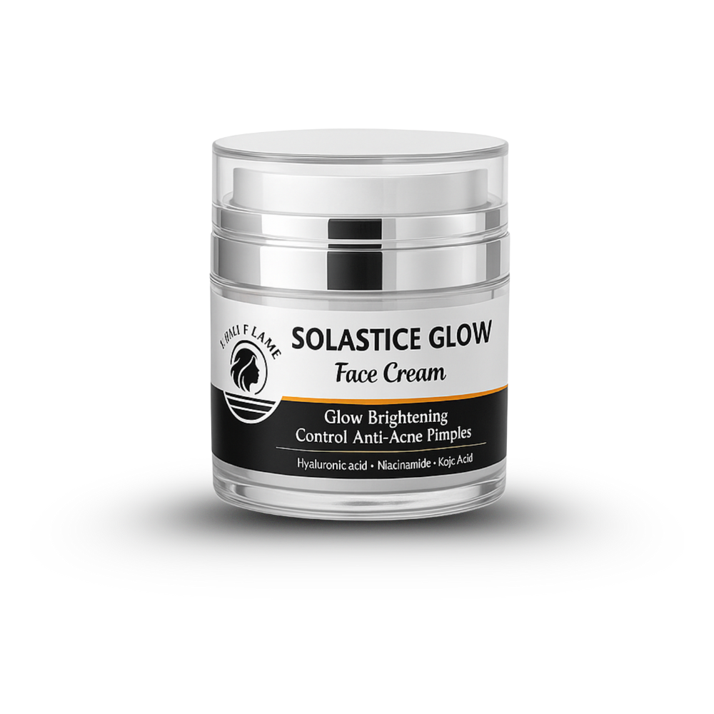 Solastice Glow Face Cream – Glow Brightening & Anti-Acne Moisturizer | Light Flame Beauty Care
