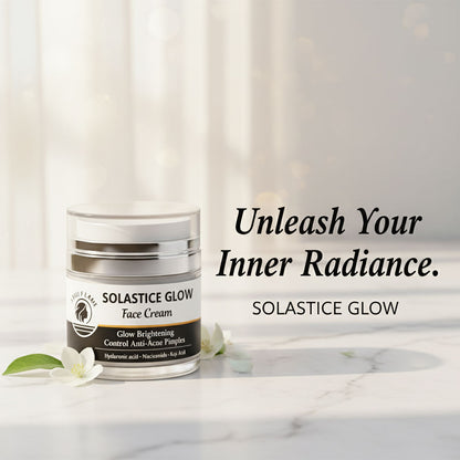 Solastice Glow Face Cream – Glow Brightening & Anti-Acne Moisturizer | Light Flame Beauty Care