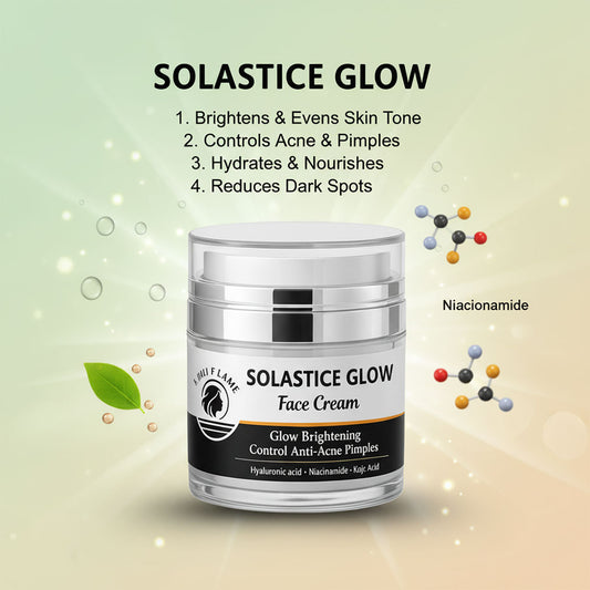 Solastice Glow Face Cream – Glow Brightening & Anti-Acne Moisturizer | Light Flame Beauty Care