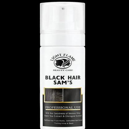 Black Hair Sam’s – Reverse Grey Hair in 90 Days | Natural Hair Darkening Solution by Light Flame Beauty Care