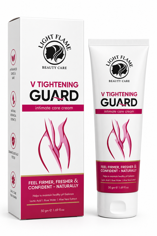 Light Flame V Tightening Guard Intimate Care Cream – pH Balanced Feminine Wellness & Hygiene Cream (50g)